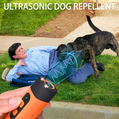 YOUYIKE Anti Bell Gerät Hunde, Ultraschall Hundeabwehr, Wiederaufladbar mit LED-Taschenlampe, 3 Frequenzen Stufen für sofortige Wirkung gegen Bellen, für Hundetypen, Innen & Außen