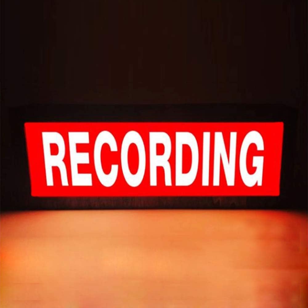 Light Box LED Recording con Telecomando Wireless 10m, Neon Studio per Streaming Gaming Ufficio e Feste, Decorazione da Parete Gamer, Streamer e Creatori di Contenuti