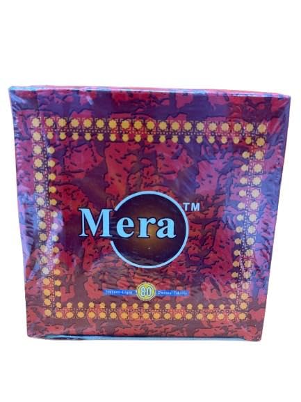 Harbour Delights - Mera Charcoal For Bakhoor (80 Pcs) | High Quality Charcoal Briquette Sawdust Charcoal Stove Carbon Bamboo Smokeless | Magic Coal for Incense Burner - 33mm