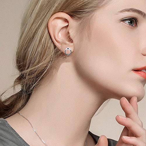 Pendientes de tuerca hipoalergénicos de plata 925 florales 2
