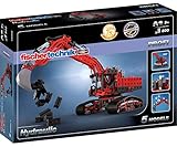 [page_title]-fischertechnik Hydraulik Spielzeug Bagger für Kinder mit realitätsnaher Hydraulik-Funktion und Baggerschaufel - 5 Modelle - Schauffelbagger, Pistenraupe & Versuchsmodelle, Konstruktionsspielzeug