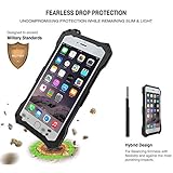 S.CENG Aluminum Dual Layer Protective Case with Silicone for iPhone 6 Plus (5.5-Inch) - Black