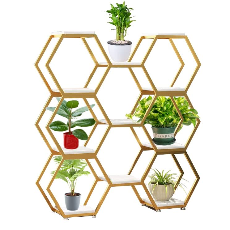 Amazon.co.jp: プランタースタンド 六角形 フラワースタンド 金属 玄関