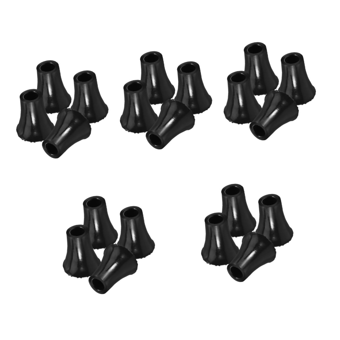 minkissy 20 Stk Krückenpolster Krücken Ersatzteile Krücken Tipps Gehstockfußpolster Sicheres Gehen mit Gehstock Trekking Zubehör Kunststoffspitzen für Krücken rutschfeste Stockspitzen PVC