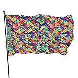 Color perfecto: teñido tácticamente y procesado para resistir la decoloración de los rayos UV ultravioleta, su bandera de 3x5 al aire libre siempre permanecerá con buen brillo y colores vivos, elegante volando en una brisa, una decoración única para el hogar que es lo suficientemente duradera para la exhibición diaria