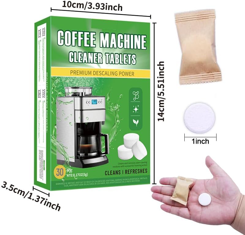 Miniatura 2 de Tabletas limpiadoras para máquinas de café, descalcificadoras y desodorizantes para todas las cafeteras, máquinas de espresso, tabletas eliminadoras