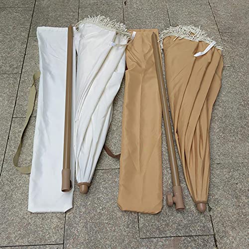 Sombrilla de playa inclinable con altura regulable para patio 3