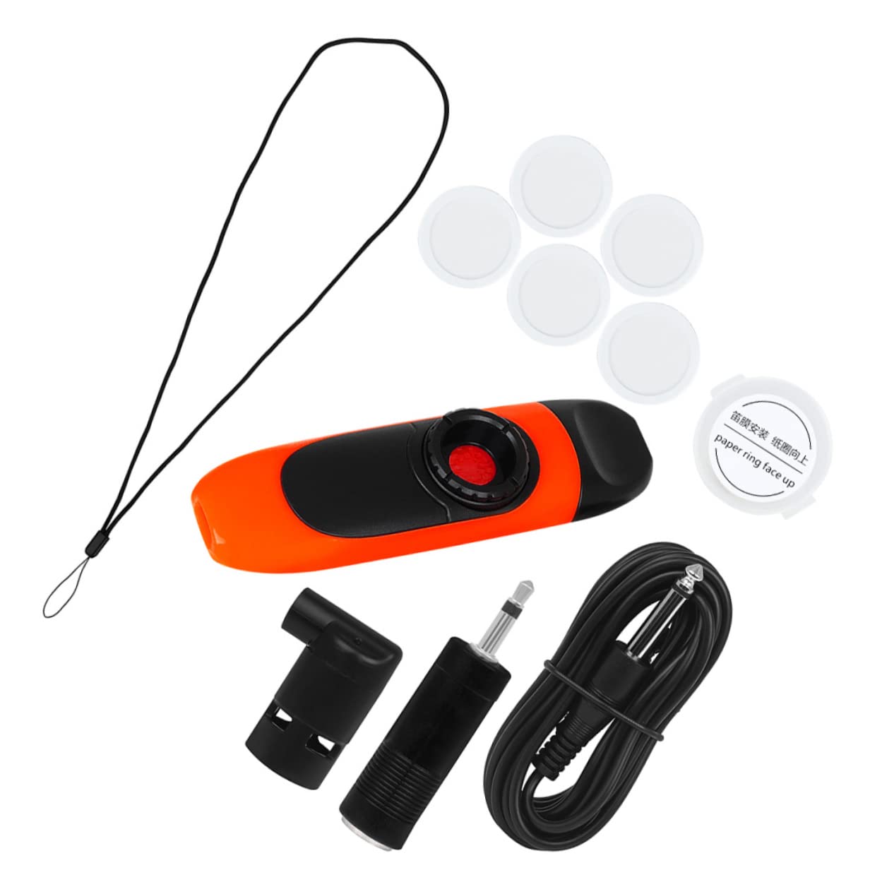 Toyvian Kazoo zestaw 2 narzędzi do mycia rąk dla dzieci, elektryczne instrumenty muzyczne Kazoo, instrumenty muzyczne, adaptor, instrumenty ustne, kazoo, dla dorosłych, ABS, kolor czerwony