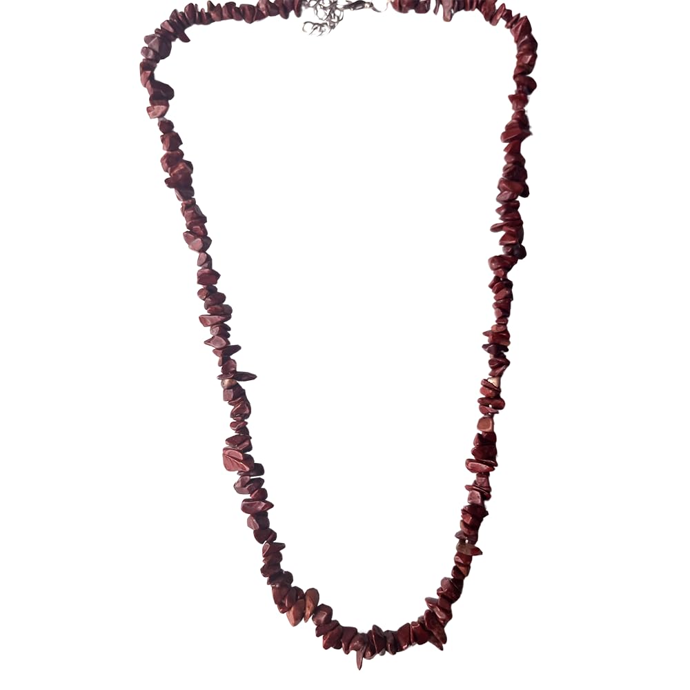 VIE Gemstone Chips Necklace, Red Jasper
