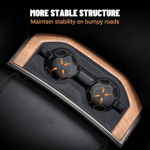 Insertos de portavasos consola trasera para Dodge RAM 2019-2026 miniatura 4