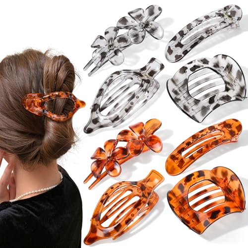 Pinzas para cabello plano 8 piezas para mujeres miniatura 1