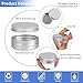 Moretoes 60 Pack Tins, 2Oz Metal Round Tins, Aluminum Tin Cans Containers with Screw Lid for Lotion Bars, Balms, Salve, Spices or Beard Balm
