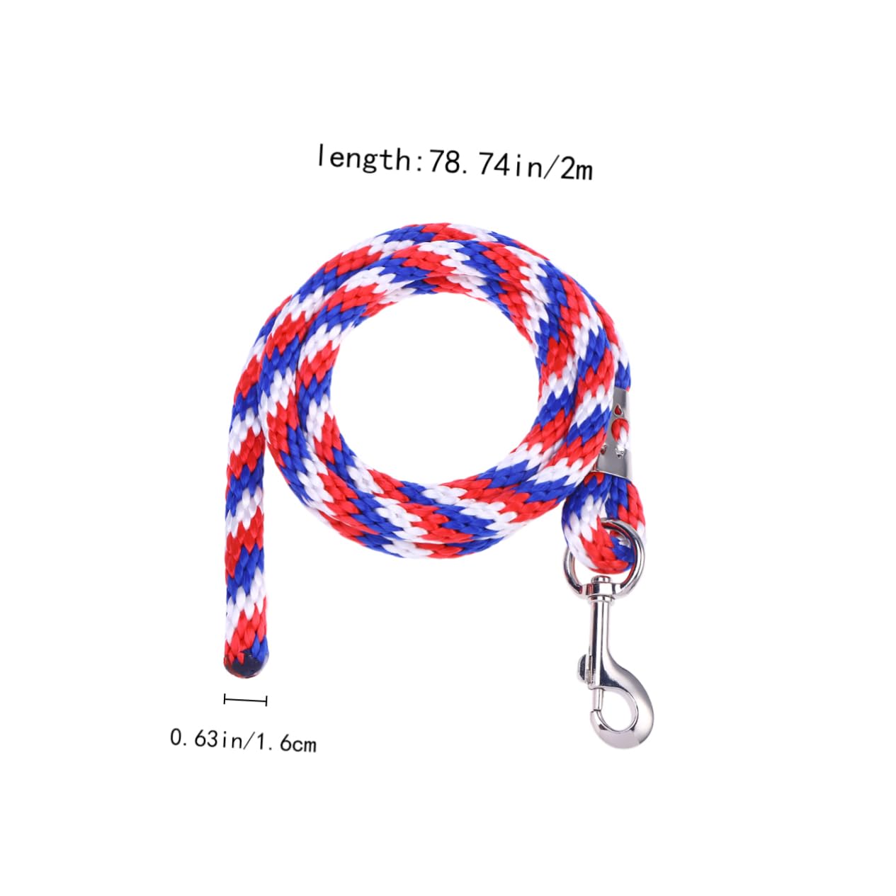 CIYODO Equestrian Lead Rope Heavy Duty Braided Slobber Straps Riding Lead Rope Sturdy Metal Clip