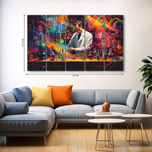 Image of The Castle Decor Doctor's lab painting with frame 5 Big Size (27x48) Wall Art for living room,Bedroom,Drawing room,Hotels-Digital Painting