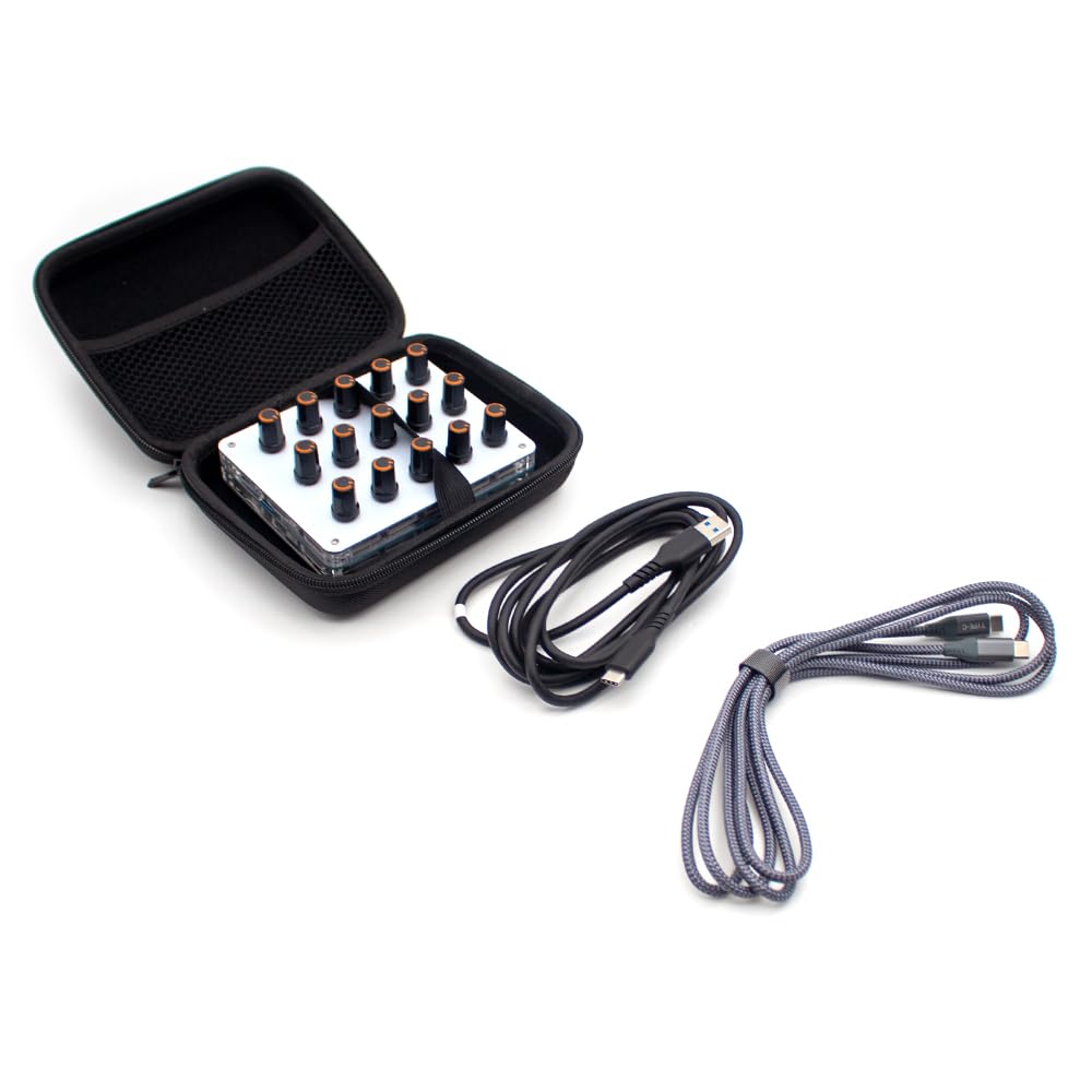 Amazon | Jieoto 15連可変ノブ MIDI CCコントローラー DAW