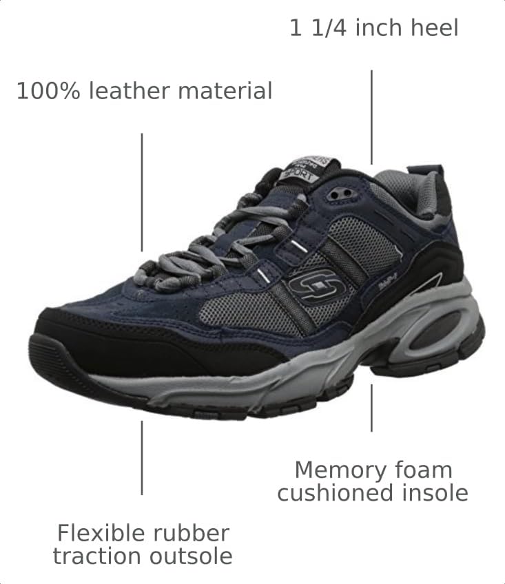 Image of Skechers Men's Vigor 2.0 Trait Memory Foam Sneakers