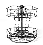 NHZ Tea Bag Storage and Organizer, Tea Bag Holder Black Powder Coated Stainless Steel for Tea and...