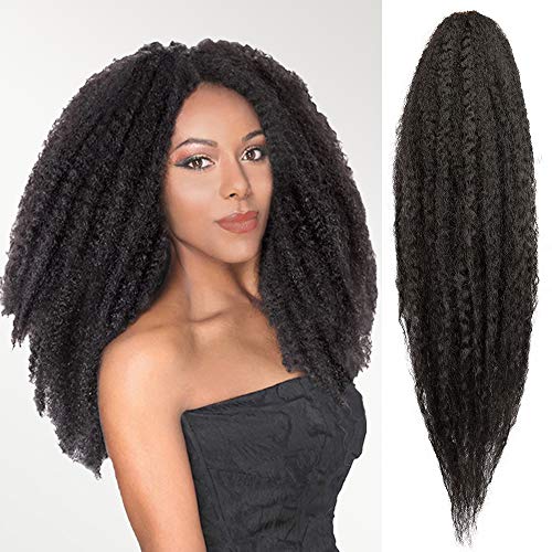 Marley Twist Hair 18 Inch 3 Packs Afro Kinky Crochet Hair Marley Synthetic Fiber Hair Marley Braiding Hair Extensions