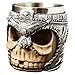 GYYSWEET Taza del CráNeo,Taza de café con cráneo Medieval de Acero Inoxidable,para Café Bebidas Halloween Bar Decoración de Calavera Medievales