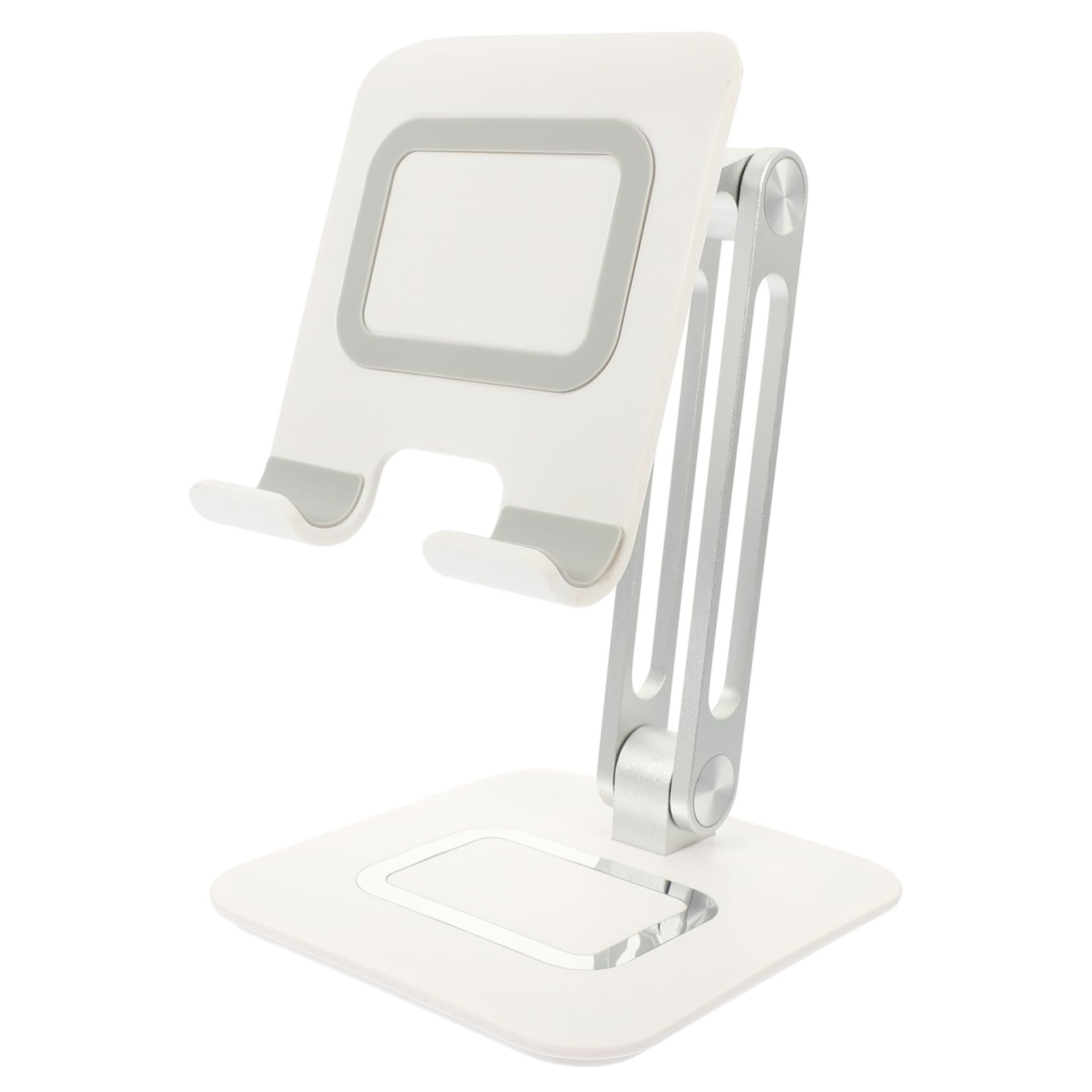 Artibetter Supporto per Telefono da Tavolo in Metallo Supporto Portatile per Cellulare Cuscinetto in Silicone Design Stabile per Smartphone Tablet ed Reader