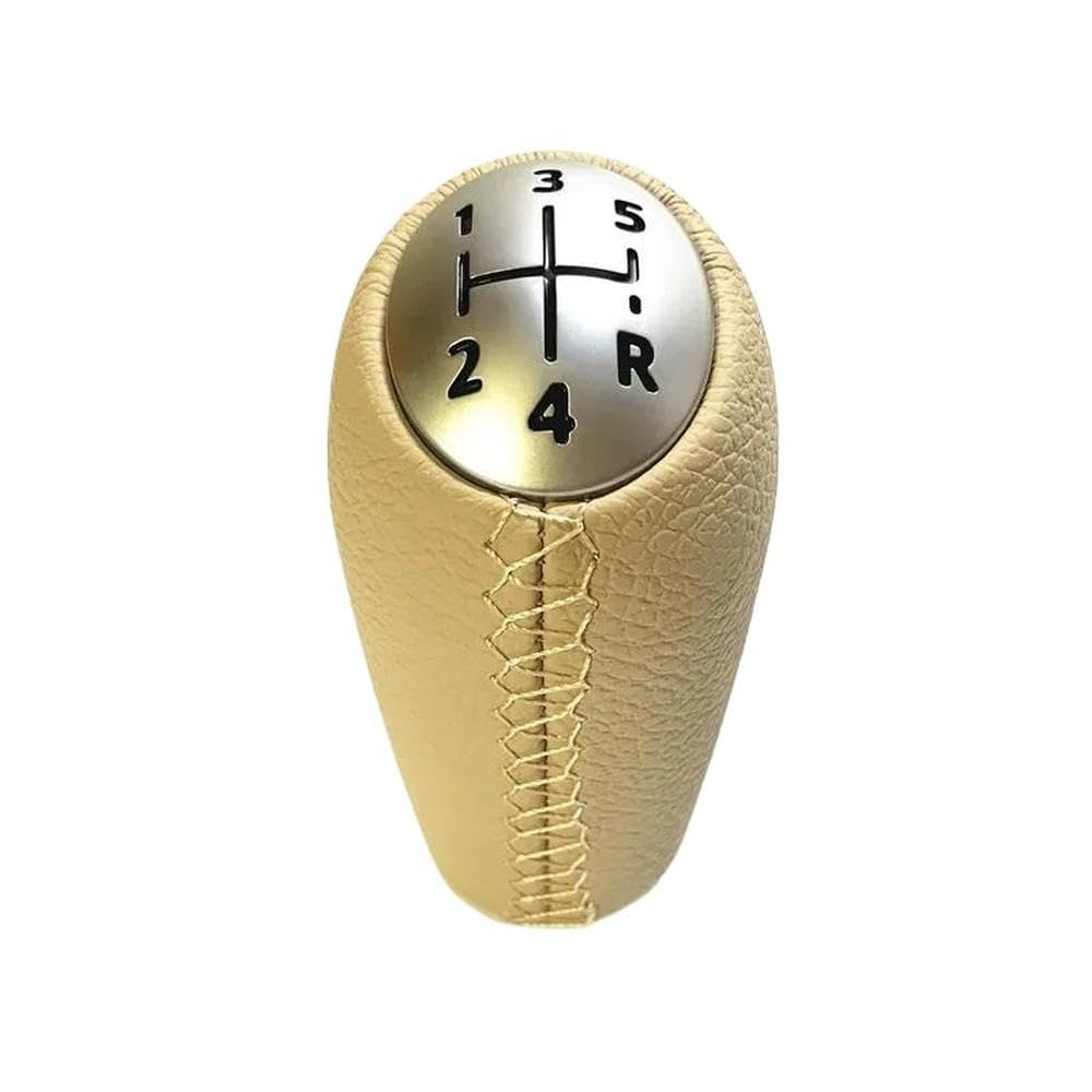 Ydxherta Matte Cap Beige Gear Shift Knob For Renault Scenic Ii Mk2 Megane 2 Mk2 Mk Clio Iii Mk3 Chromed Shifter Stick Headball Mt Auto Parts(Matte Cap)