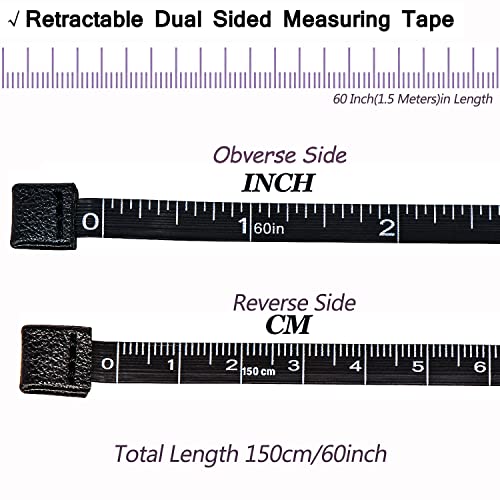 Tape Measure, 4 Pack Measuring Tape For Body Cloth Measurement Tape For Sewing Tailor Fabric Measurements Double Scale Soft Pink & White Tape Measure Retractable Measuring Tape Set #TOP3