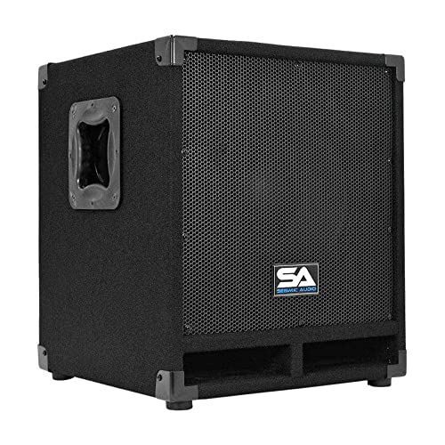 Seismic Audio Mini-Tremor Powered 12-Inch Pro Audio/DJ Subwoofer Cabinet Active 12-Inch Subwoofer