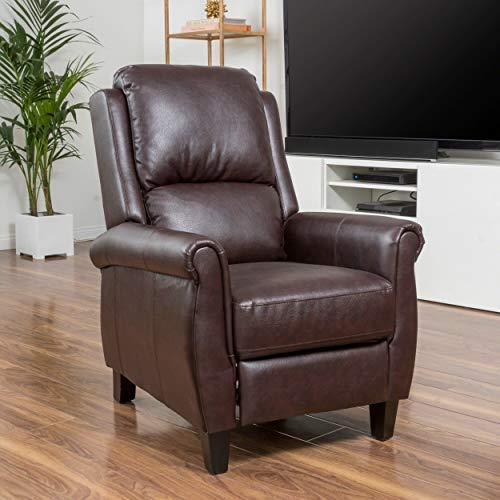 Sillón reclinable piel sintética Borgoña miniatura 3