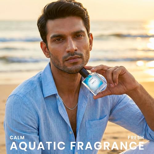 Image of VORNE solid perfume for man 12g & Eau De Parfum for men 20ml | Marine Spirit & Coast 9 | Gift Set for Men | Strong Long-Lasting perfume for men Fresh Aquatic fragrance | Ideal for daily use | Pack of 2