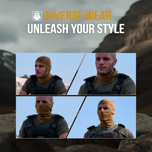Image of ONETIGRIS Tactical Balaclava Full Face Mask, Motorcycle Mask for Men Women