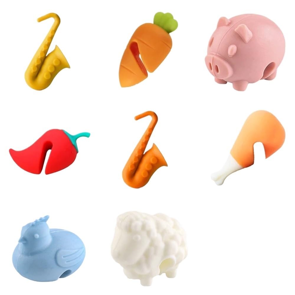 JIUJU Silicone Pot Lid Anti-spill Rack Heat-resistant Anti-Overflow Stoppers Pot(Drumstick)