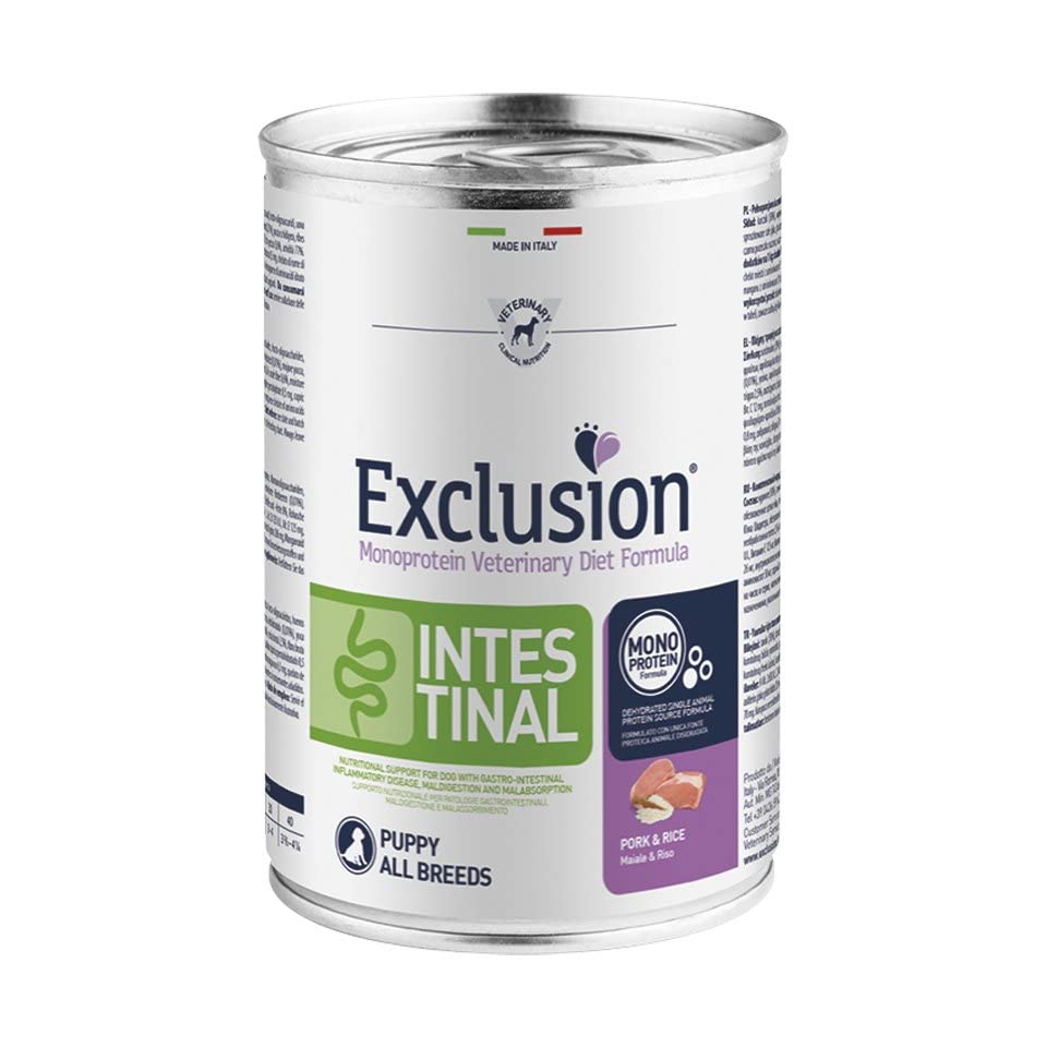 Exclusion Diet INTESTINAL Puppy Pork And Rice 400 GR x 12