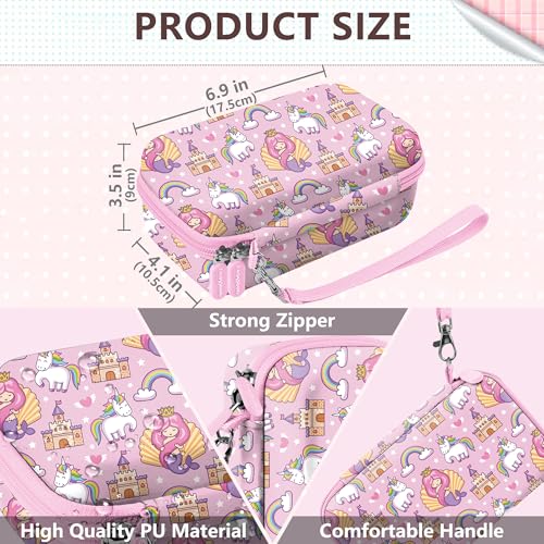 Image of Leayjeen Kids Camera Case Compatible with Dylanto /GKTZ /HiMont /CAMCLID /ESOXOFFORE Kids Instant Print Camera,for Film Camera Storage Christmas Gifts and Birthday Gifts for Kids -Pink Unicorn（Case Only）