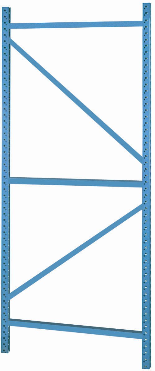 Lyon DD64243 Steel Upright Assembly for Bulk Storage Rack, 24" Depth x 72" Height, Dove Gray