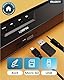 MAJORITY Atlas | Tragbare Bluetooth-Soundbar für PC | 20W Computer Lautsprecher für Laptop | Wiederaufladbare Batterie mit 8 Stunden Laufzeit | PC Boxen mit USB, SD-Karte, AUX und Kopfhöreranschluss