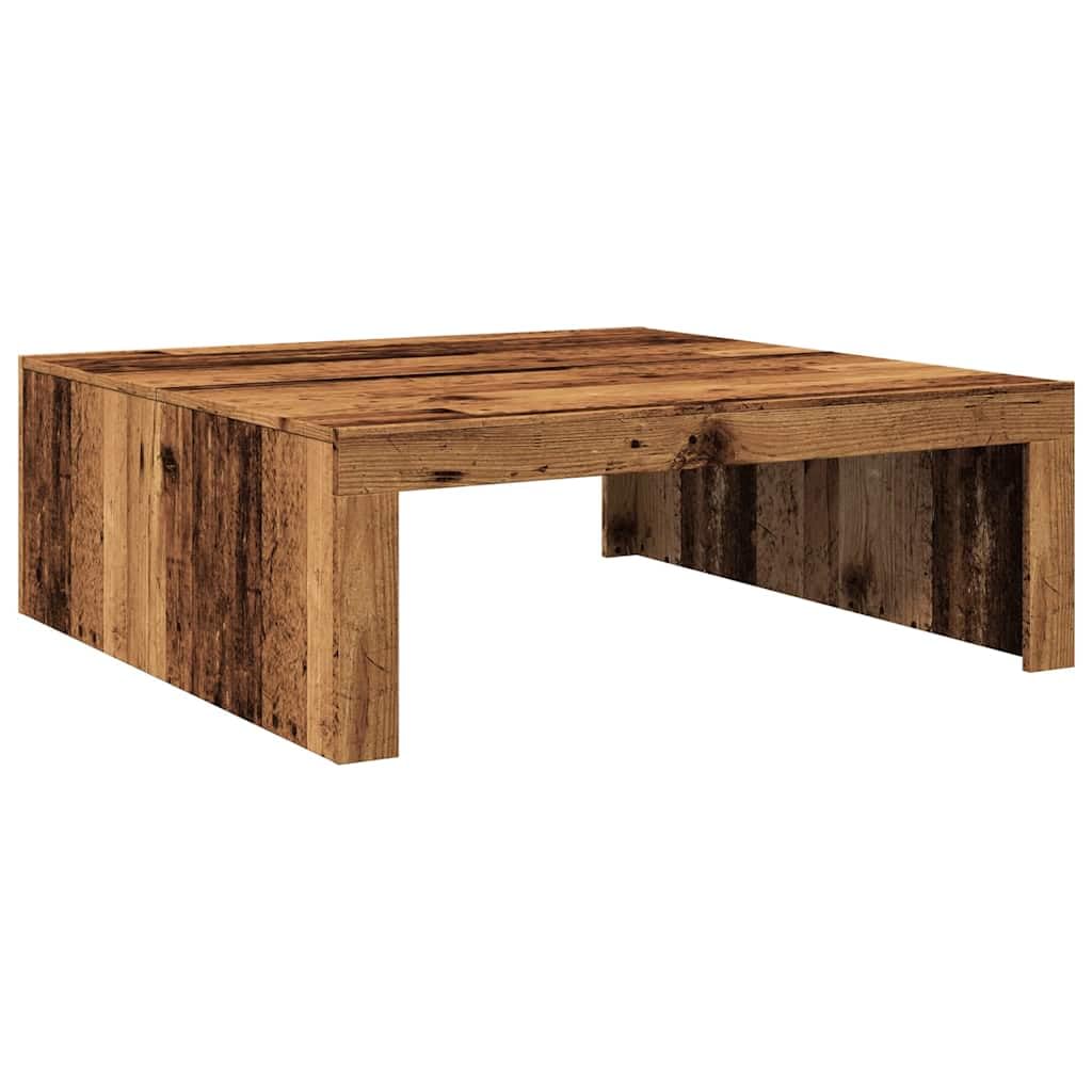 Mesa de Centro Madera de ingeniería Envejecida 100x100x35 cm, Mesa Auxiliar, Mesa de salón, Mesa Decorativa, vidaXL