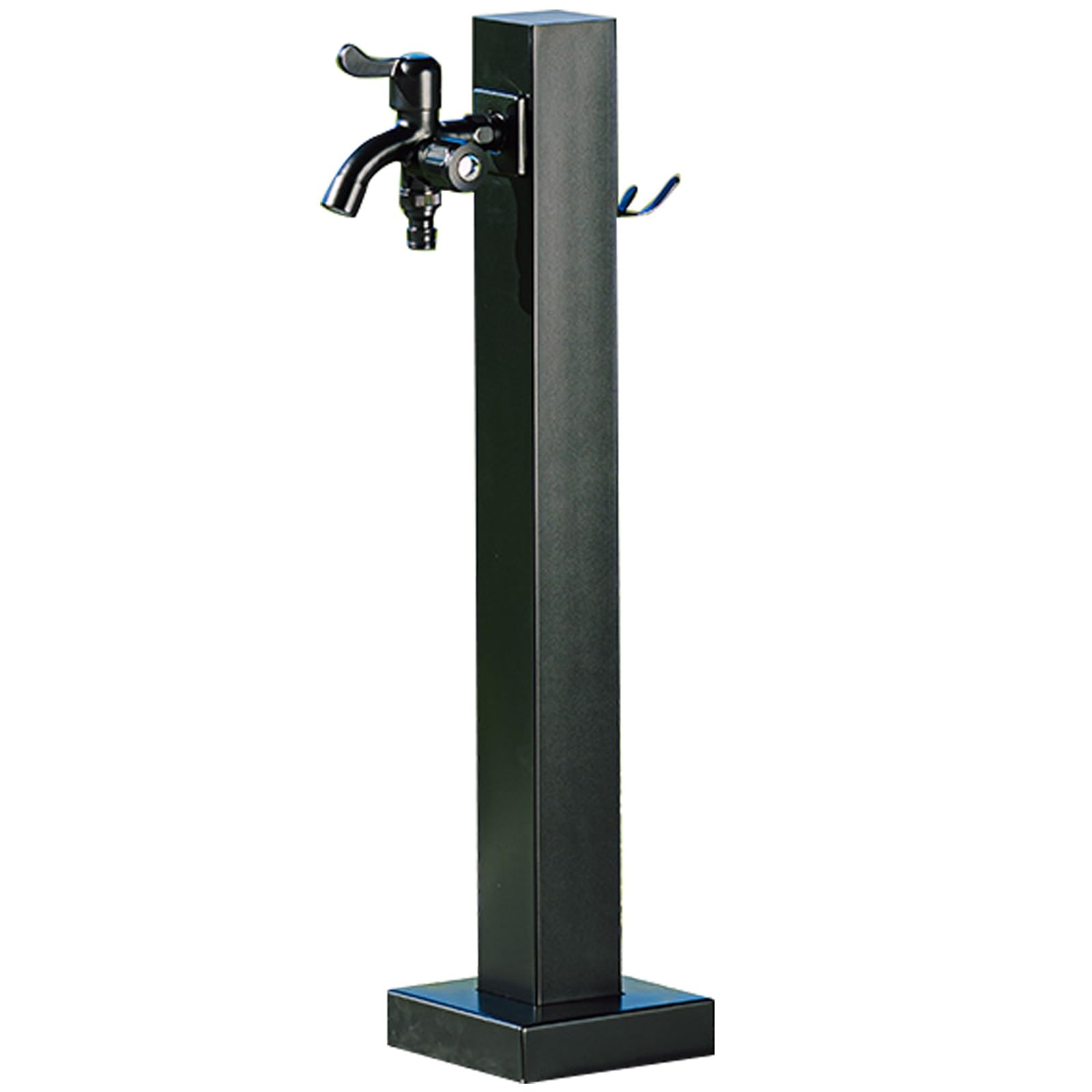 Colonne a Eau de Jardin, Robinet Exterieur Jardin Fontaine de Jardin, Matériau en Acier Inoxydable 304, Robinet a Double Sortie, pour L'irrigation de Jardin, de Ferme, de Pâturage, D'arrière-cour(Blac
