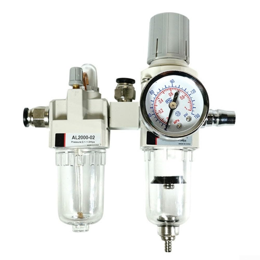 Regolatore d'aria compressa con separatore di olio e acqua per dispositivo di cambio pneumatici, robusto filtro PP per il trattamento dell'aria, compatto 104 x 166 mm, ricambio per montaggio