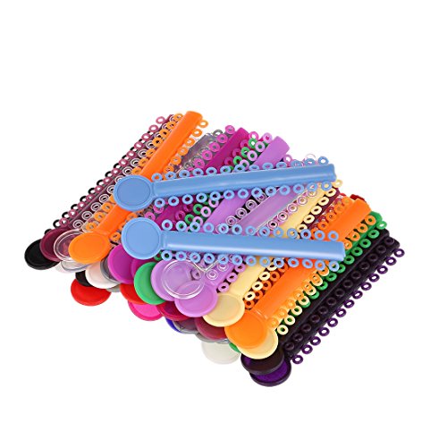 Dental Orthodontic Ligature Ties(1008pcs,Multicolored)
