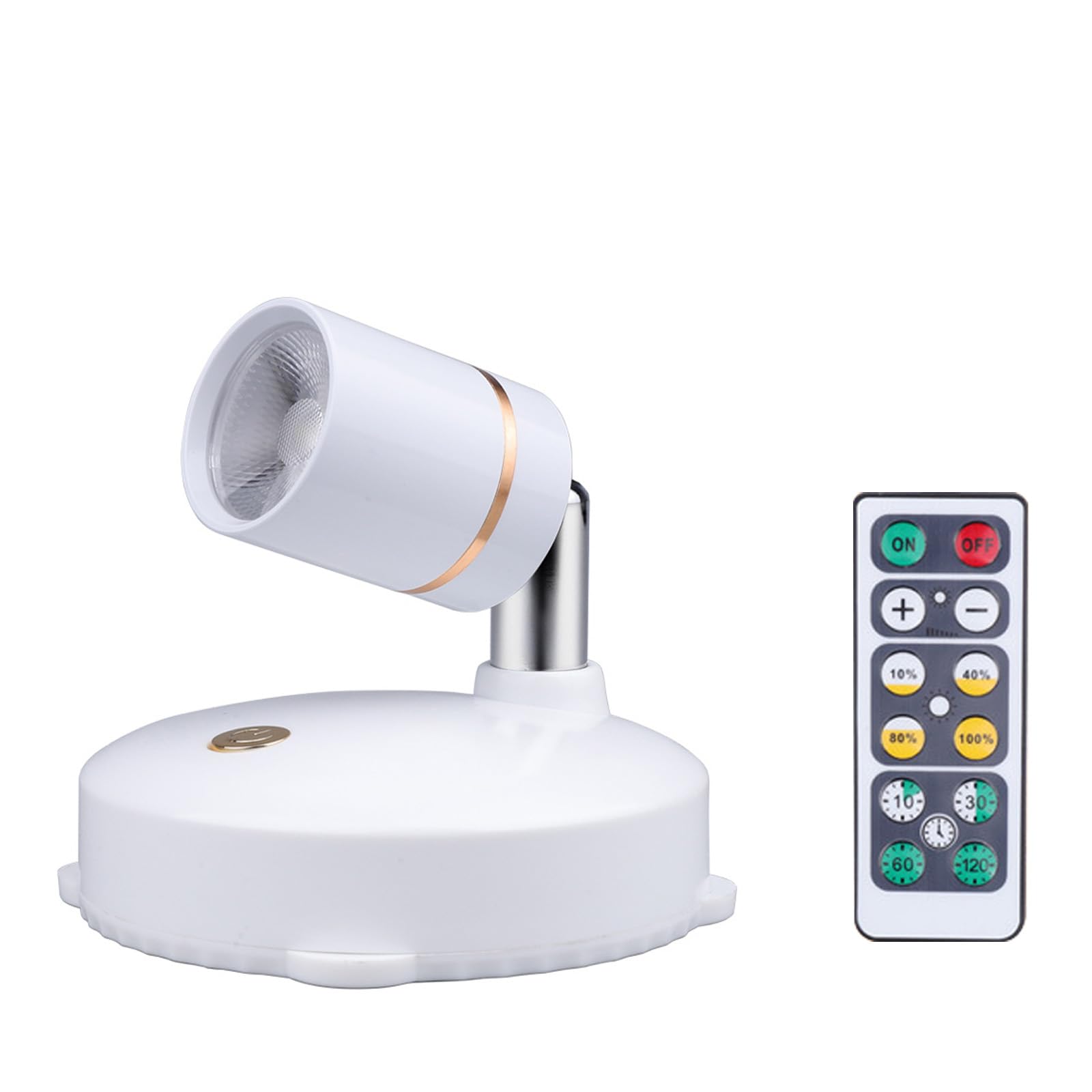 SH-RuiDu LED Spotlight, Battery Operated Dimmable Wall Accent Light with Remote for Picture Artwork Showcase