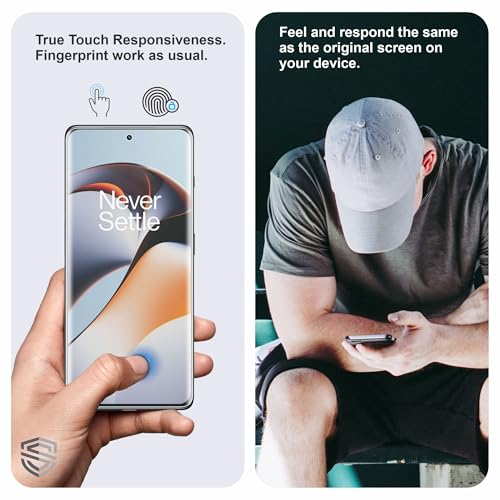 Image of Anti Glare Matte TPU hydrogel Edge to Edge Screen Protector Guard For Oneplus 11R (6.74 Inch) With Installation Kit | Support Fingerprint | Edge to Edge Coverage