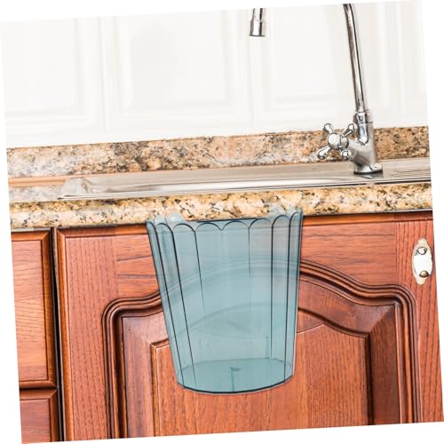 Caneca de basura colgante para puerta de gabinete azul miniatura 7