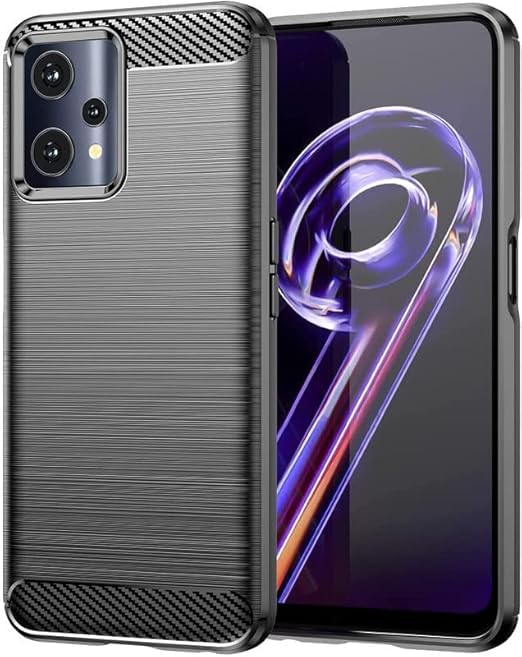 Image of Hybrid Carbon Fiber Back Case for Realme 9 4G (Black)