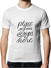 Printodelivery Customized & Personalised Custom Basic Cotton Men�s Dryfit Material T -Shirt, Any Image or Text Printed White, Half Sleeve, Round Neck, Customised Men T-Shirt