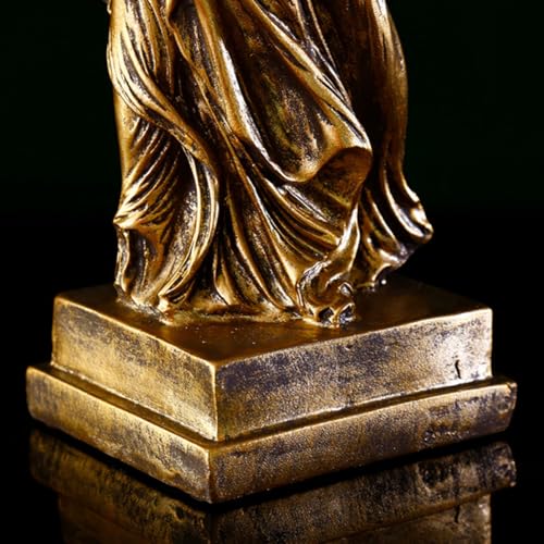 Sculpture déesse Victoire dorée objet décoration résine pour statuette maison et bureau