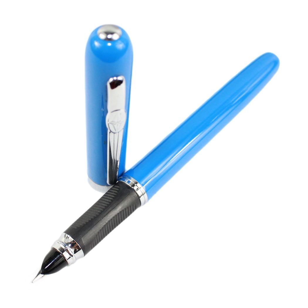 Amazon | デューク963細かいペン先の万年筆 - ブルー | 万年筆