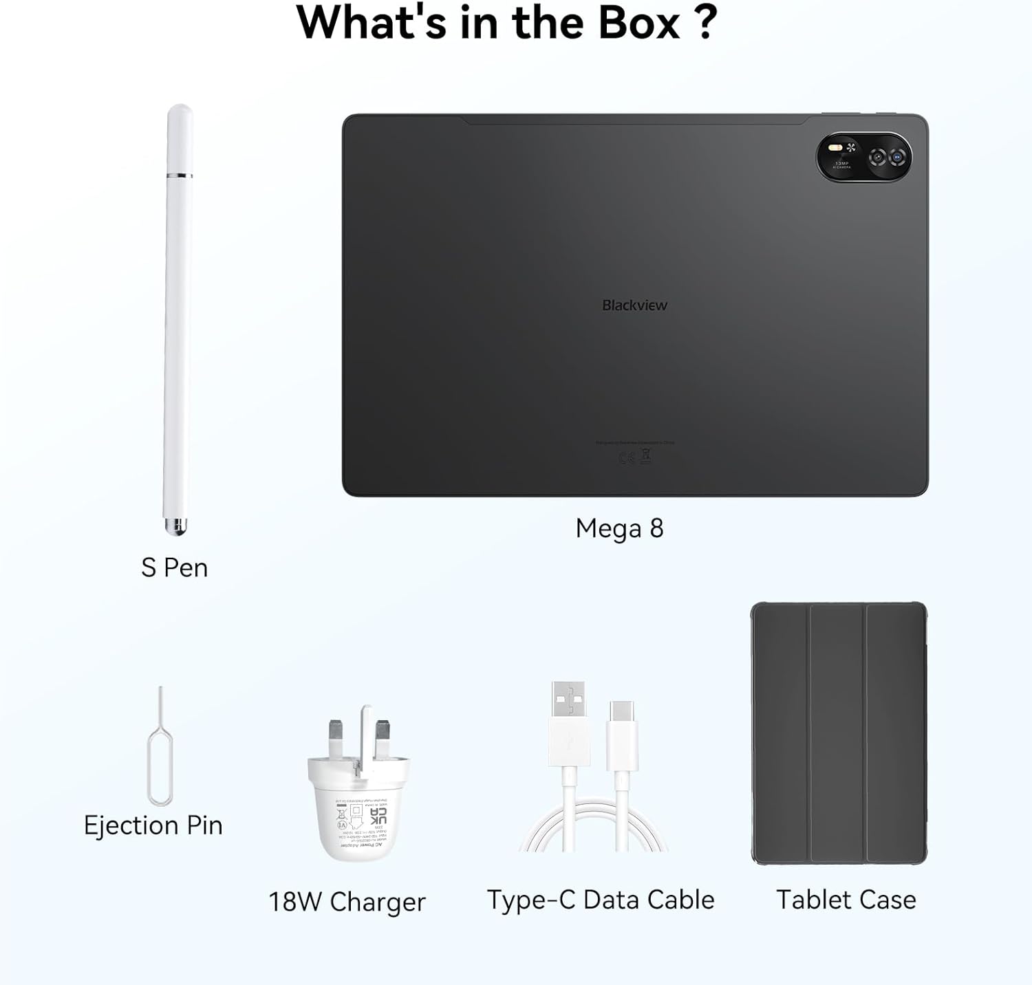 Blackview Android 16 Tablet with 36GB RAM + 256GB ROM (2TB TF), 13 Inch Gaming Tablet with 50MP + 13MP Dual Camera, LTE + 5G WiFi 2K FHD Large Display, WideVine L1, Octa Core T620, 11000 mAh - Image 9