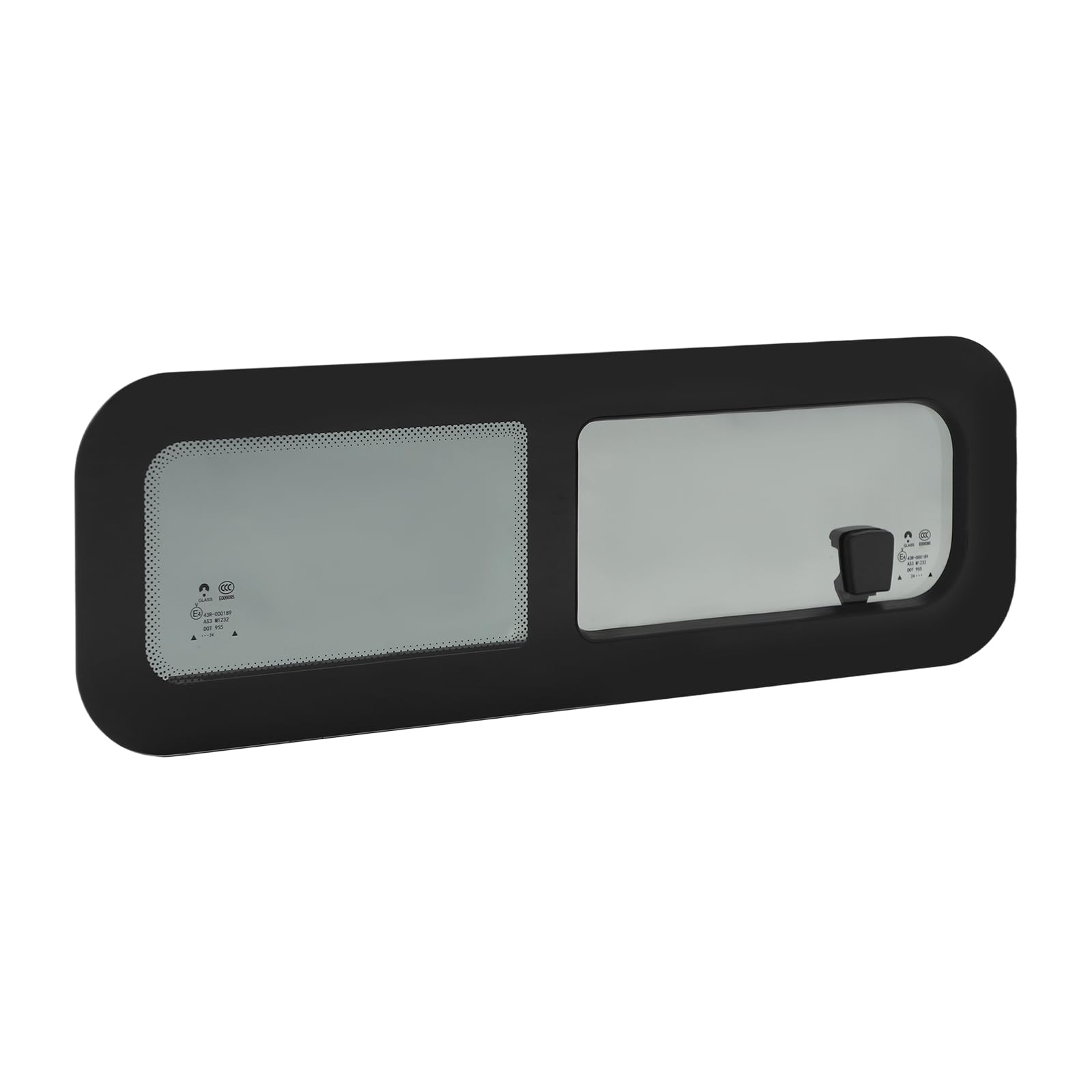 Ventana horizontal corredera de caravana con protección visual (800 x 270 mm)