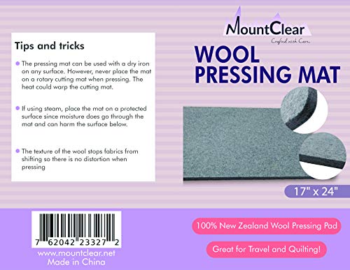 image for Mountclear Wool Ironing Mat-Pad Made with 100% New Zealand Wool Pressi