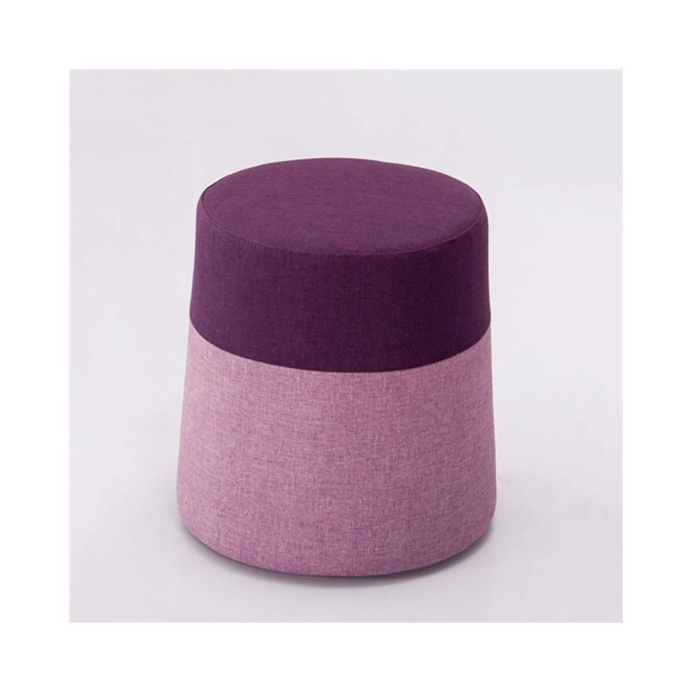 Tabouret de canapé salon en tissu assise design entrée colorée